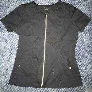 Jaanuu black scrub top